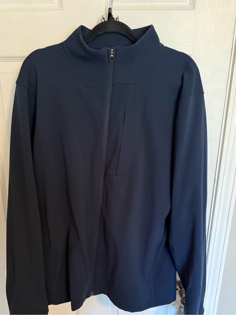 Lululemon sojourn zip up jacket. Xxl. Like new. Navy blue.
